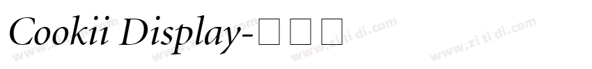 Cookii Display字体转换